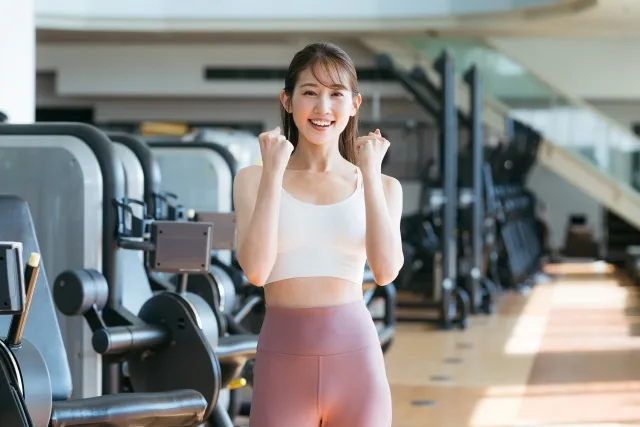 ジムの女性