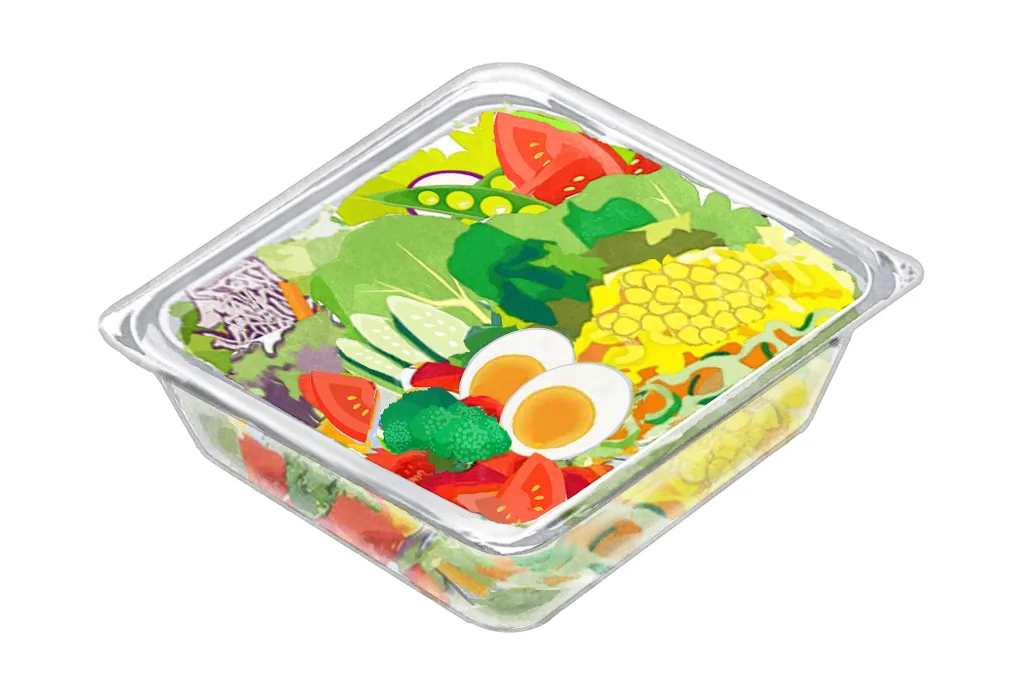 コンビニのサラダ
