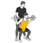 パーソナルトレーニングを受ける女性